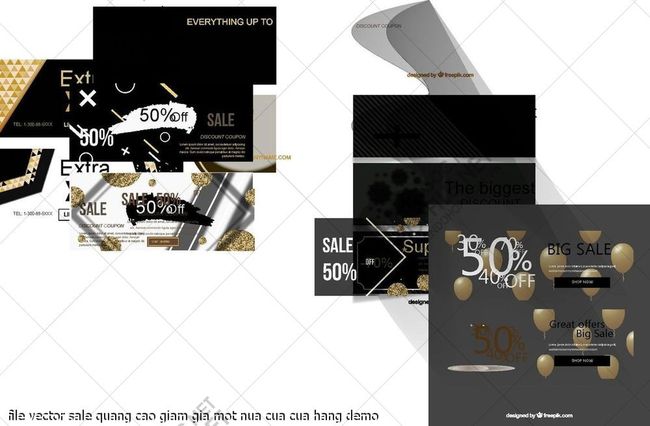 file vector sale quang cao giam gia mot nua cua cua hang 